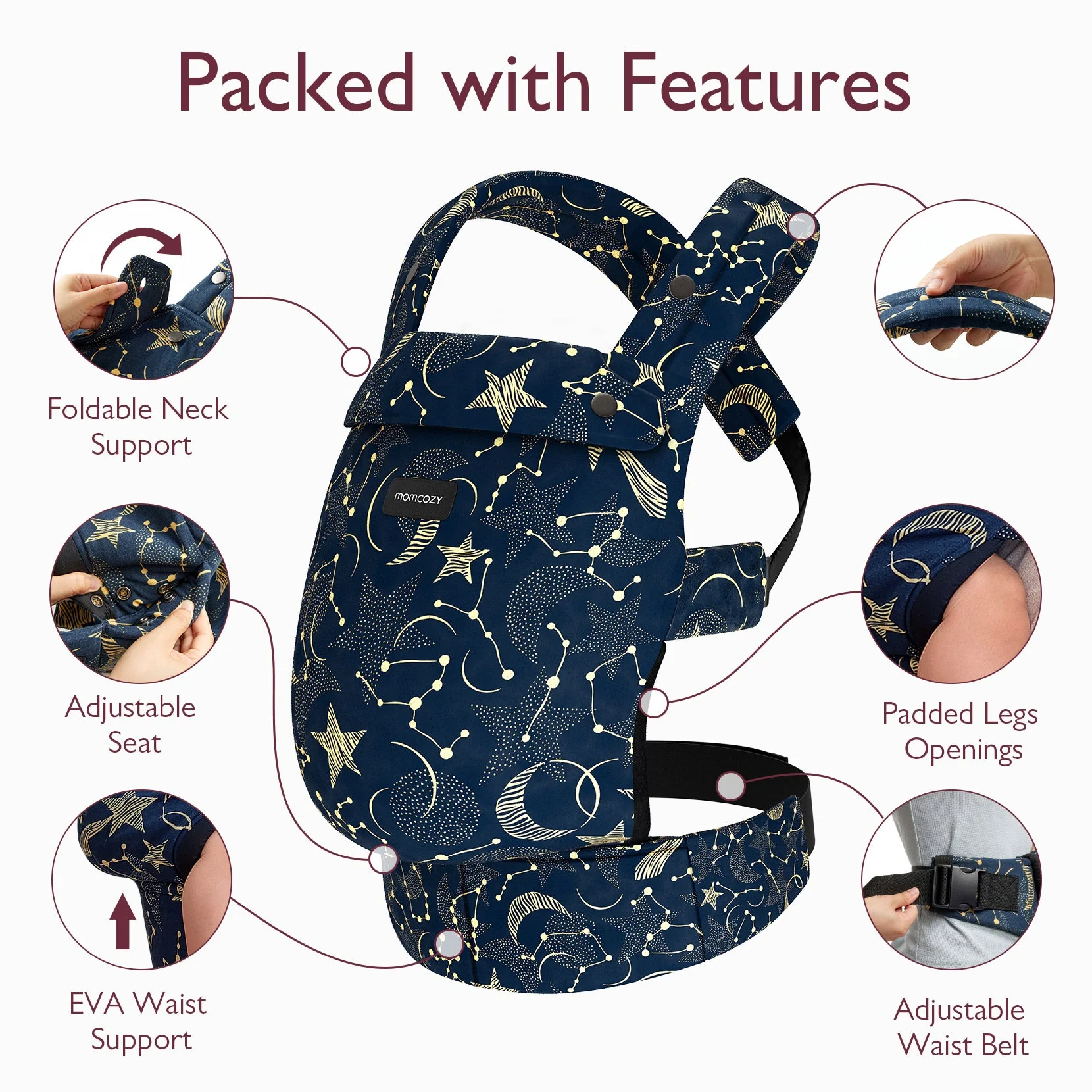 Momcozy PureHug Babytrage - Ergonomisch, gemütlich und leicht - Image 23