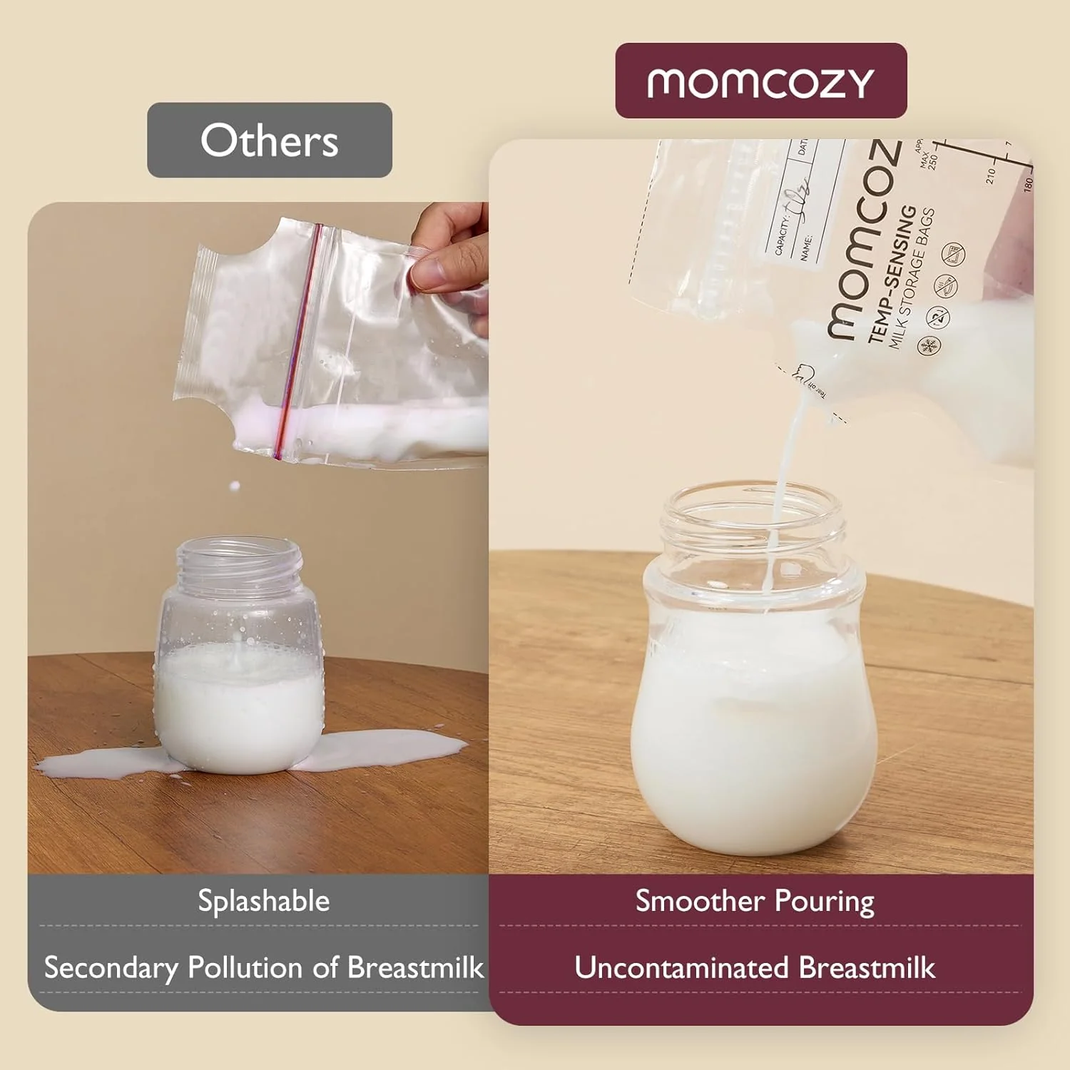 Momcozy Milchaufbewahrungsbeutel mit Ausgießer - Image 3