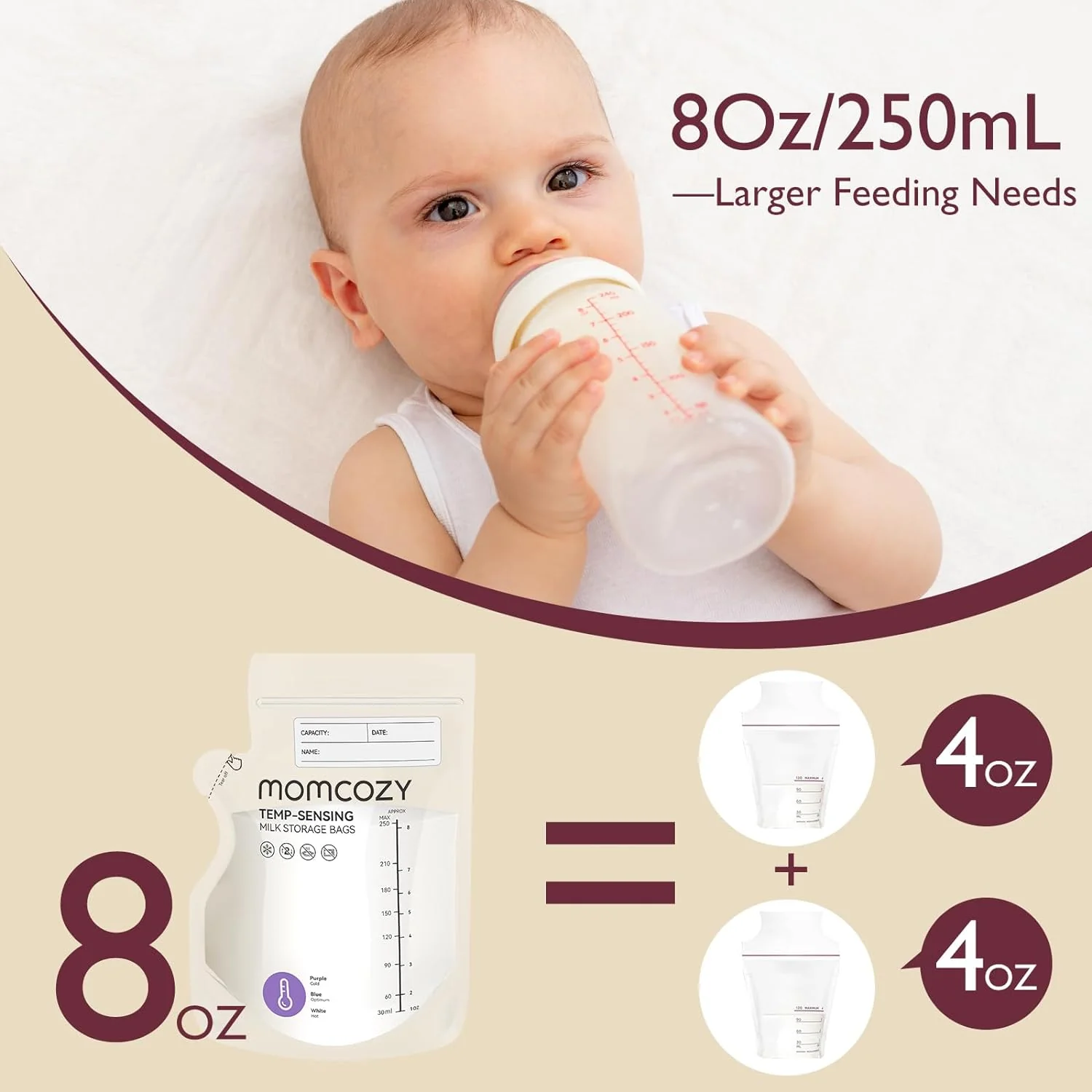 Momcozy Milchaufbewahrungsbeutel mit Ausgießer - Image 5