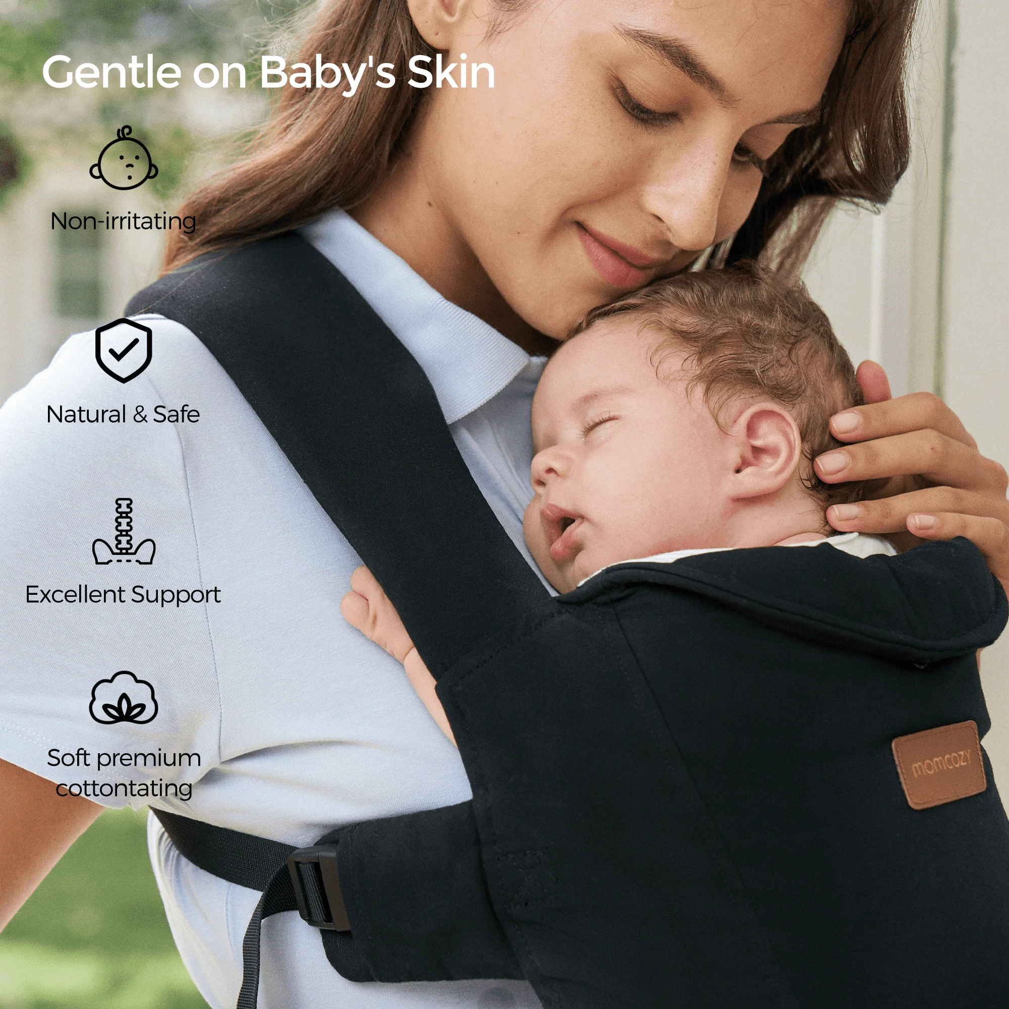 Momcozy WeeSnug Babytrage für Neugeborene (0 - 12M) - Image 5