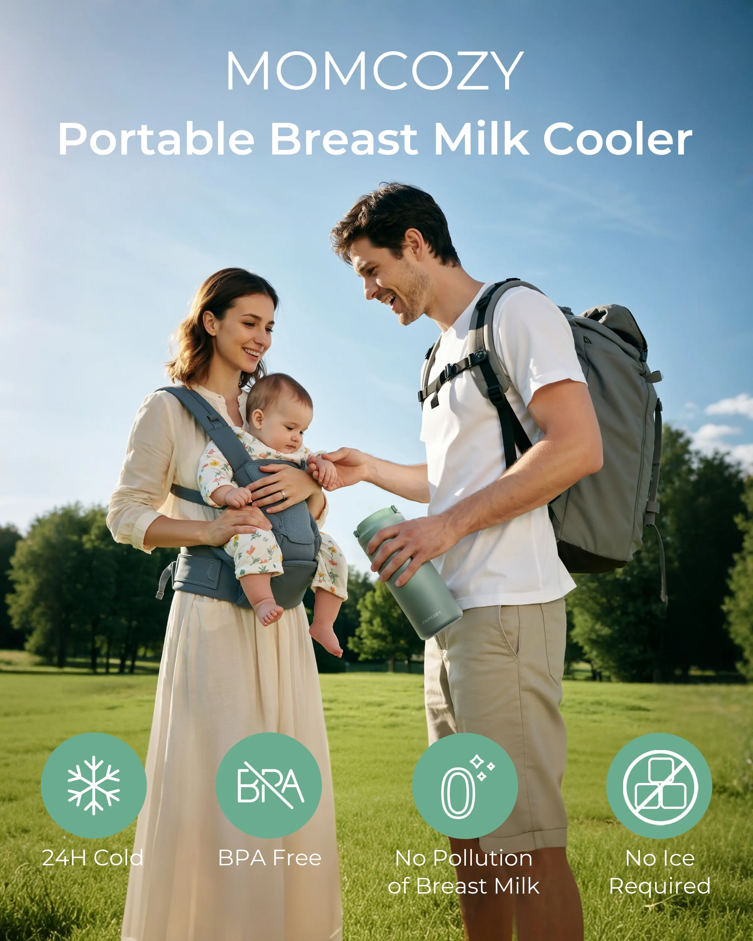 Tragbarer Muttermilchkühler für Outdoor - 355 ml - Image 2