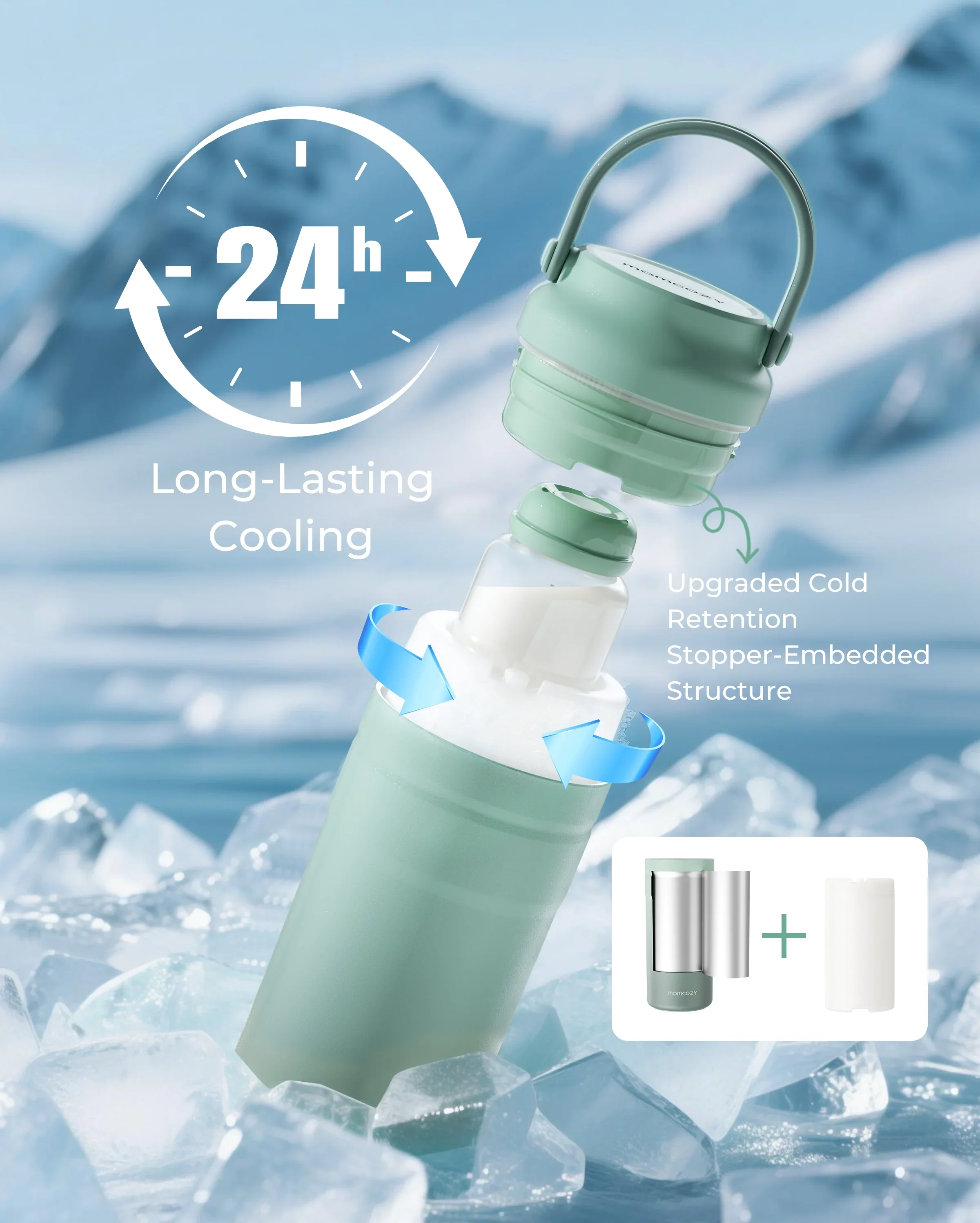 Tragbarer Muttermilchkühler für Outdoor - 355 ml - Image 3